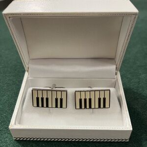 Elegant Piano Key Cufflinks- Gift box included!
